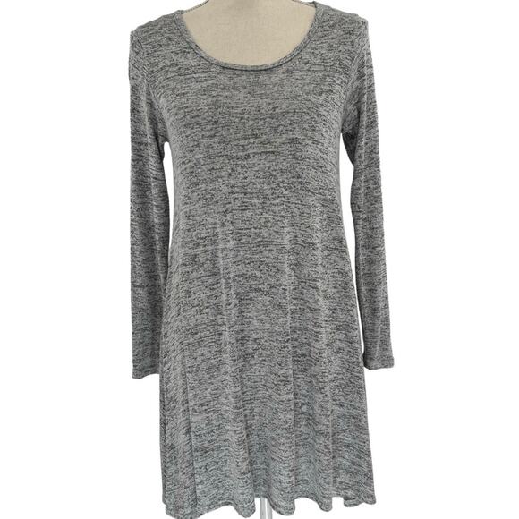 French Atmosphere Dresses & Skirts - 200. French Atmosphere Heather Gray Long Sleeve Scoop Neck Sweater Dress Small